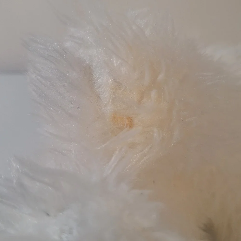 Gund‎ Georgie Puppy Dog  White ShaggyPlush Stuffed Animal 12